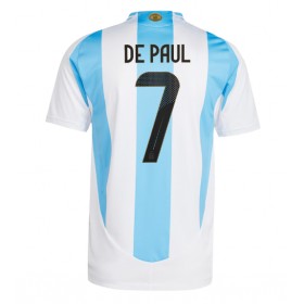 Argentina Rodrigo De Paul #7 Hemmakläder Copa America 2024 Kortärmad